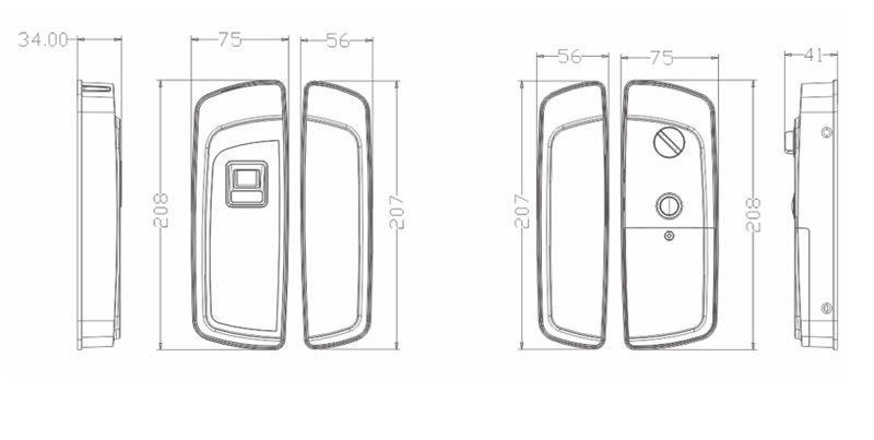玉蛟龍智能指紋鎖 智能鎖防水防塵、智能觸屏按鍵設(shè)計(jì)