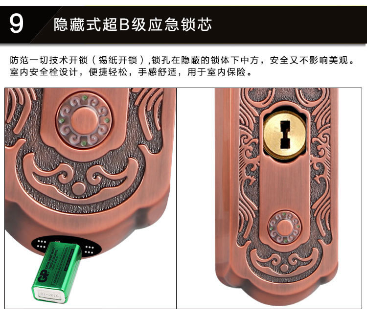 玉蛟龍智能門鎖 智能鎖防窺視輸入、半導(dǎo)體/光學(xué)指紋傳感器