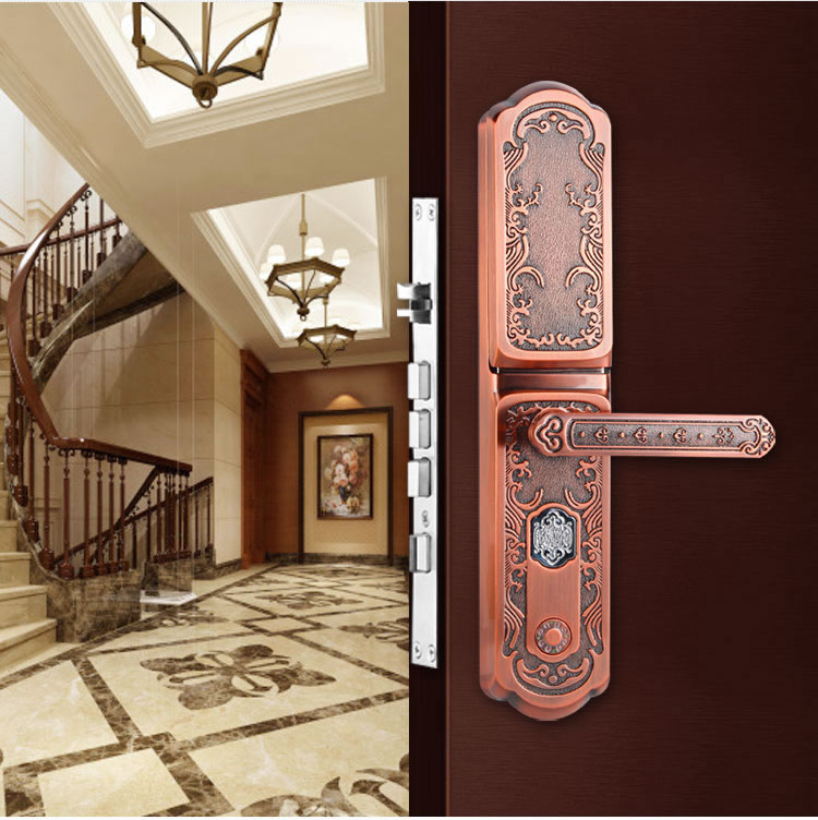 玉蛟龍智能門鎖 智能鎖防窺視輸入、半導(dǎo)體/光學(xué)指紋傳感器