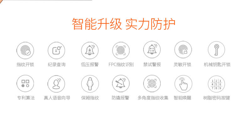 斑點貓智能鎖 智能電子密碼鎖 滑蓋指紋鎖