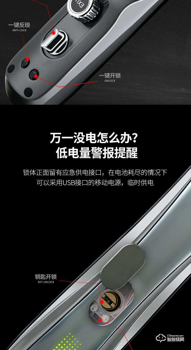 榮事達智能鎖 RSD-M6可視全自動智能門鎖