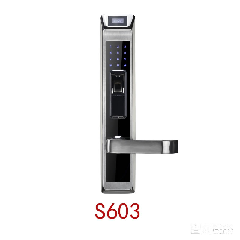 沁居智能指紋密碼鎖 多重開鎖方式 低電壓報警S603