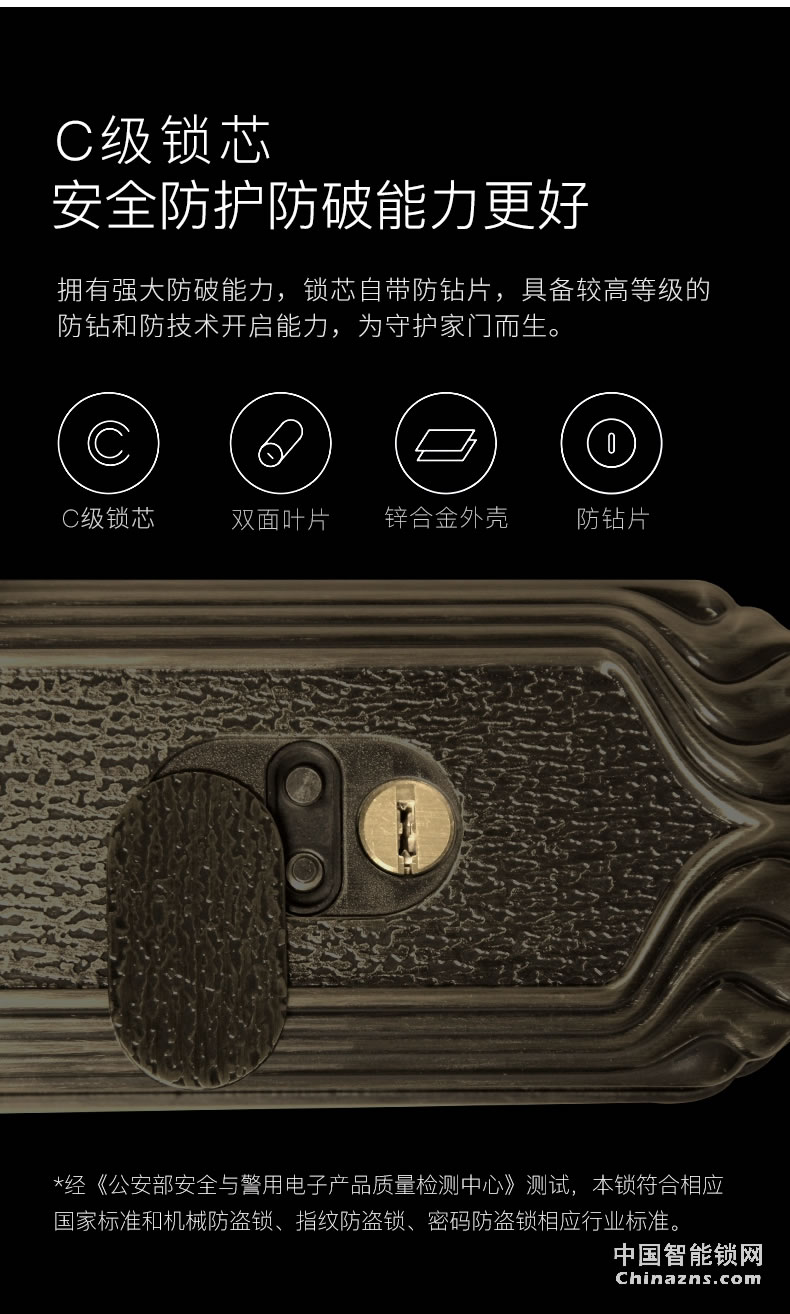 YGS楊格指紋鎖歐式大門鎖滑蓋別墅雙開門鎖智能電子鎖密碼鎖