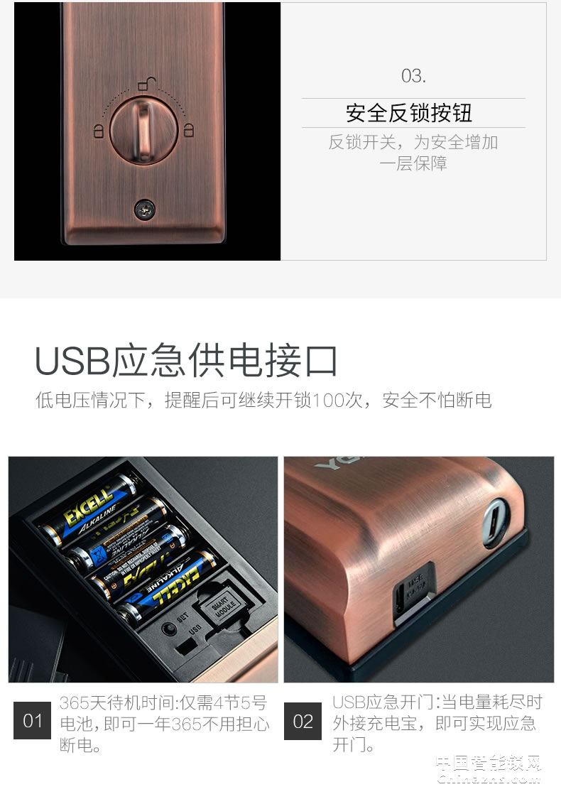 YGS楊格指紋鎖家用智能鎖防盜門鎖 APP遠程電子鎖密碼鎖大門禁鎖