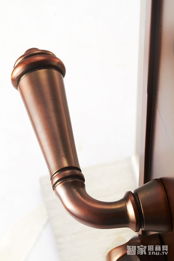 艾棲指紋鎖 家用純銅系列 電子智能門(mén)鎖