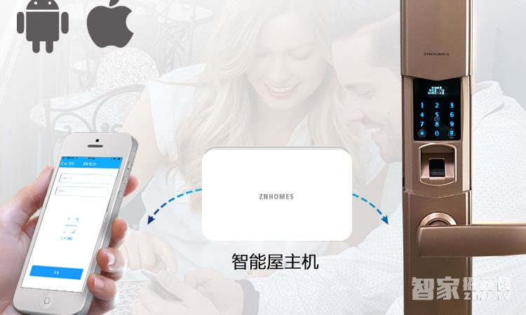 智能屋指紋密碼鎖 家用防盜智能鎖