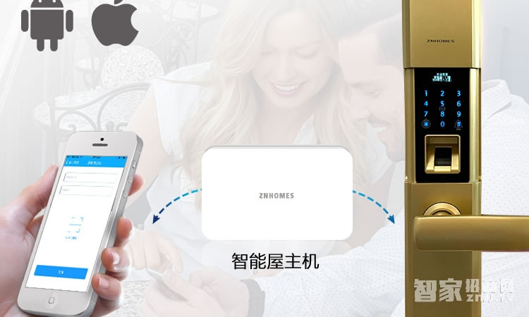 智能屋智能鎖 家用指紋密碼鎖（麗都金）