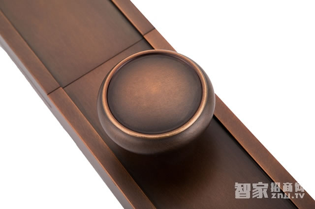 艾棲別墅指紋鎖 滑蓋智能鎖 電子鎖純銅鎖