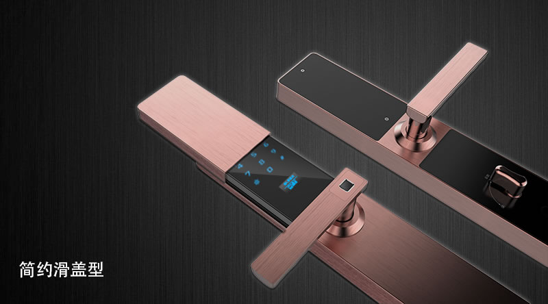 慧星辰智能鎖 半導體指紋密碼紅膜鎖 直板防盜門鎖