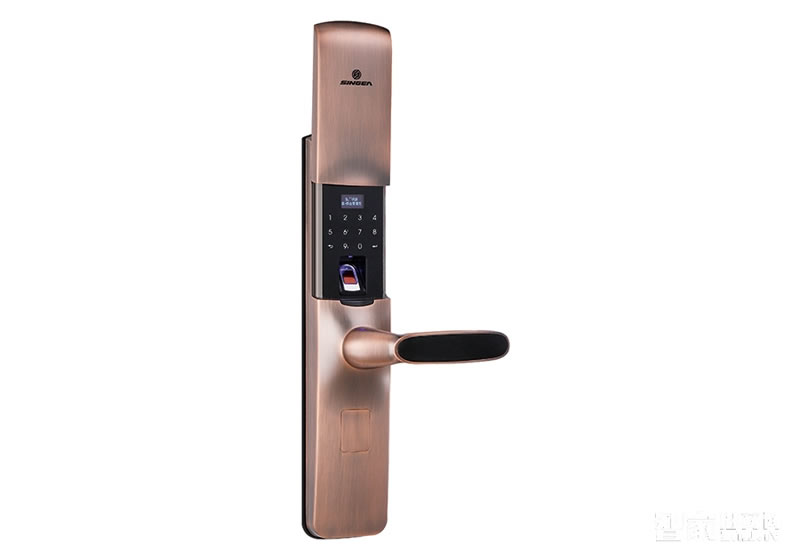 思歌智能指紋鎖 電子密碼鎖 304不銹鋼/防盜防火鎖體