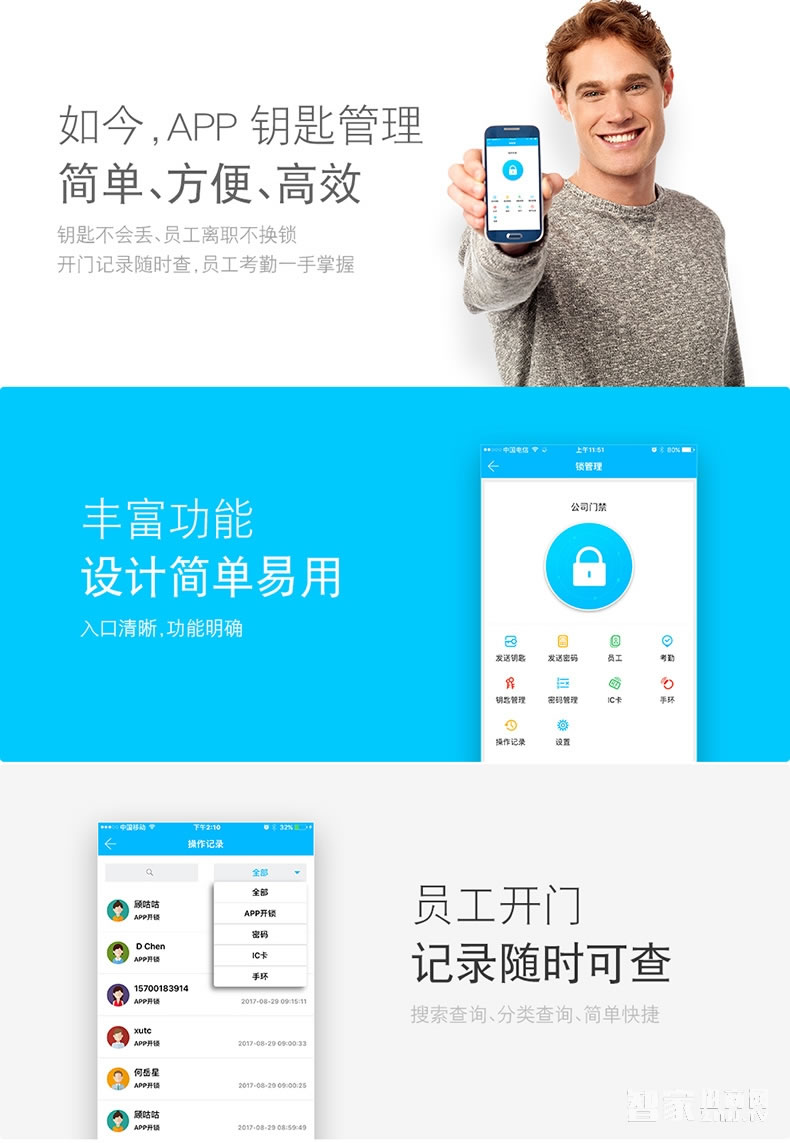 科技俠智能鎖 智能門禁鎖  APP遠程開鎖