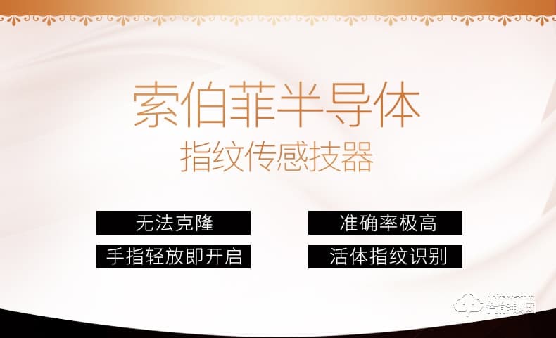 索伯菲智能鎖 810奢華歐式復古別墅雙開門鎖