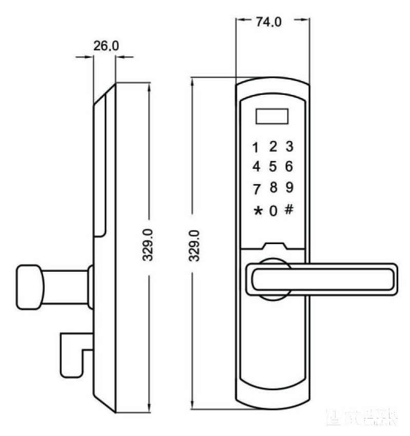 眾和物聯(lián)智能指紋鎖 防盜門木門智能鎖 電子密碼鎖