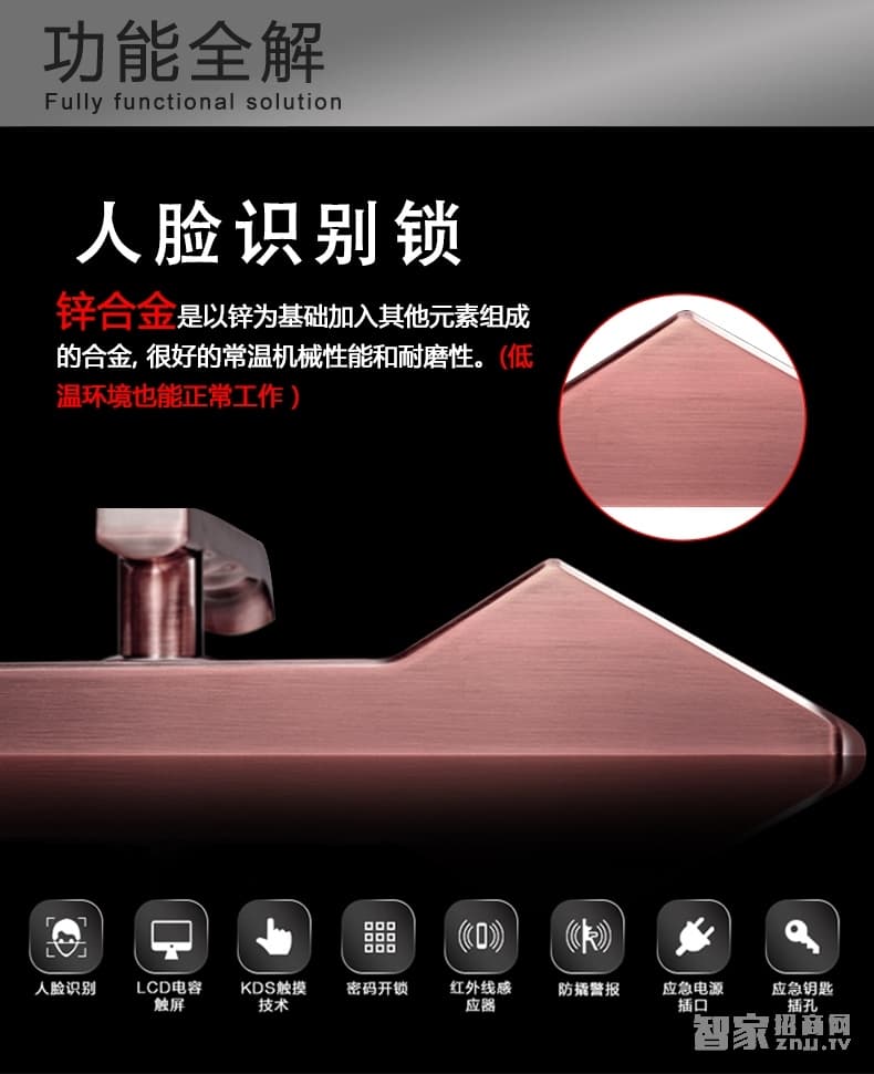 索掌門智能鎖 人臉識別鎖 家用防盜面部識別智能鎖