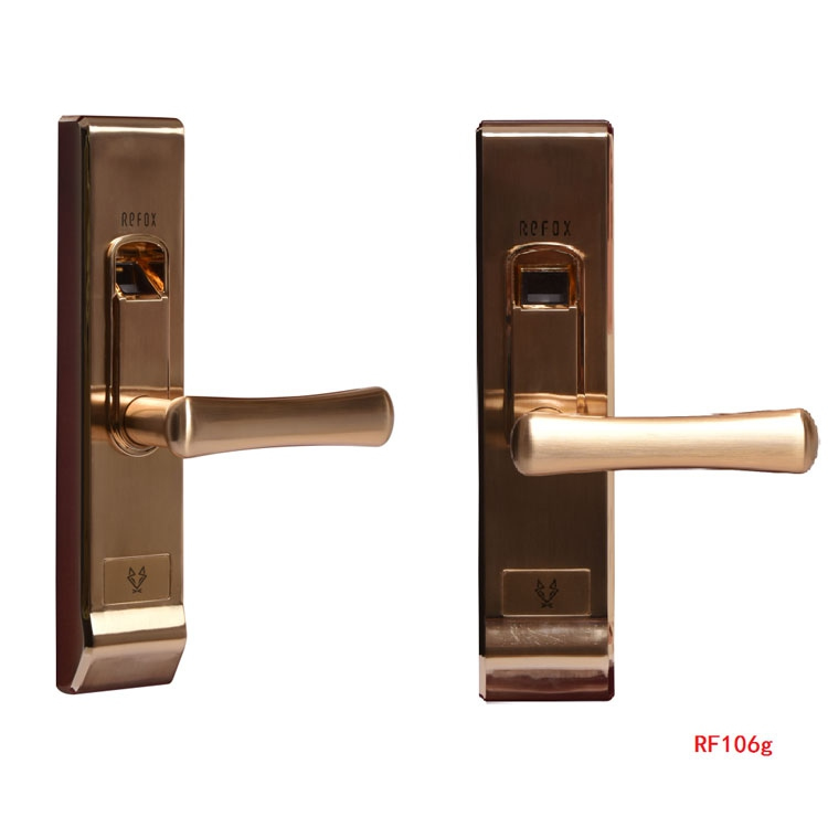 瑞狐智能鎖金色室內門鎖 辦公室智能指紋鎖