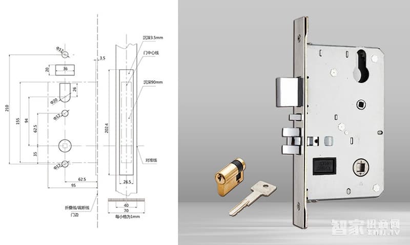 億沃酒店智能刷卡鎖 電子門鎖 IC磁卡鎖