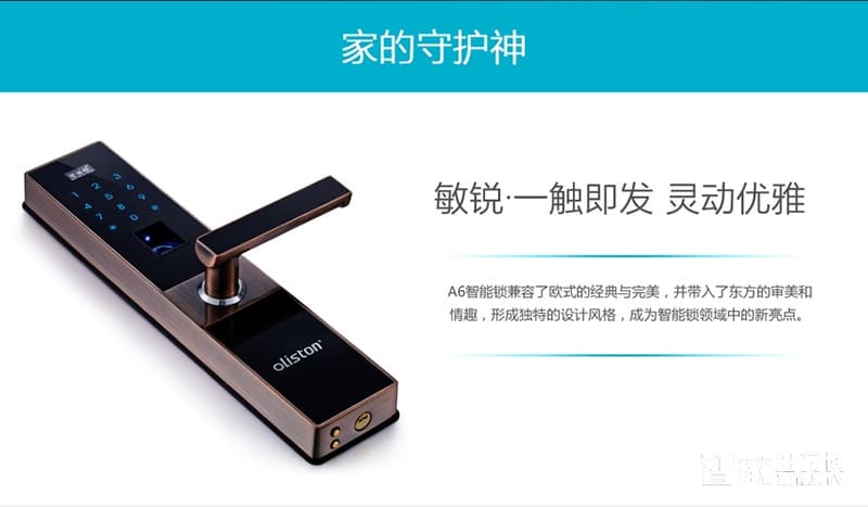 歐萊斯頓指紋鎖電子鎖智能門鎖密碼鎖家用防盜門鎖
