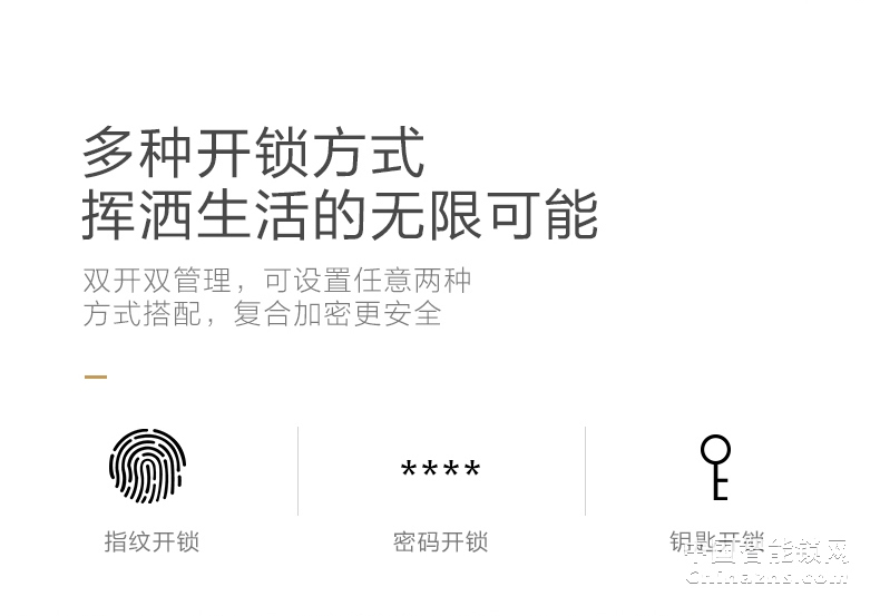 名門指紋鎖 密碼鎖家用防盜門智能鎖電子鎖大門鎖全自動EZ-W1