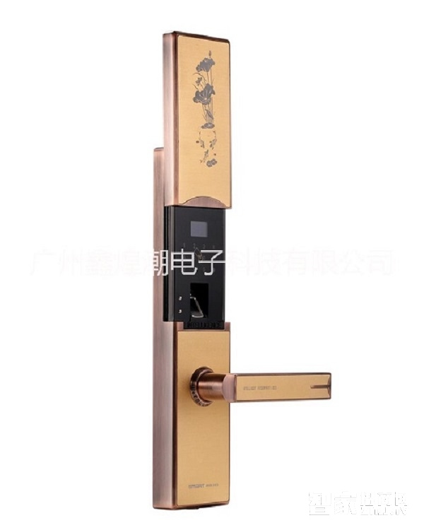 鑫煌潮智能指紋密碼鎖五合一開門方式、鋅合金材質