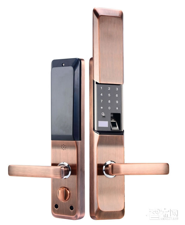 彩虹智能鎖 指紋鎖密碼鎖刷卡鎖滑蓋鎖雙色可選