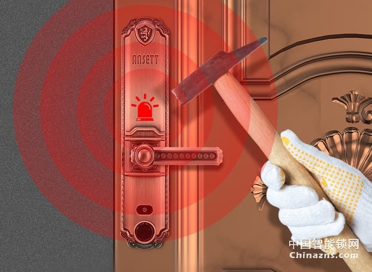 索仕頓手自一體電動滑蓋指紋鎖 智能鎖密碼鎖電子鎖