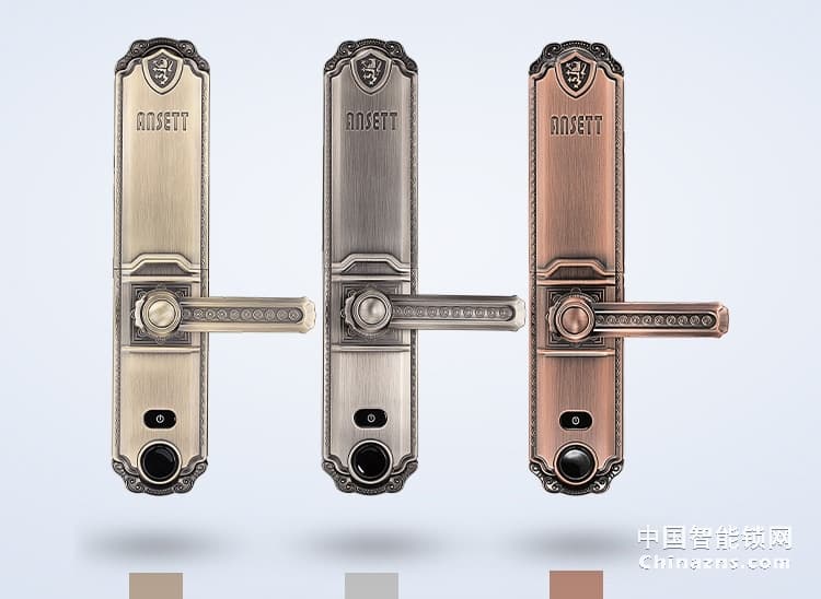 索仕頓手自一體電動滑蓋指紋鎖 智能鎖密碼鎖電子鎖