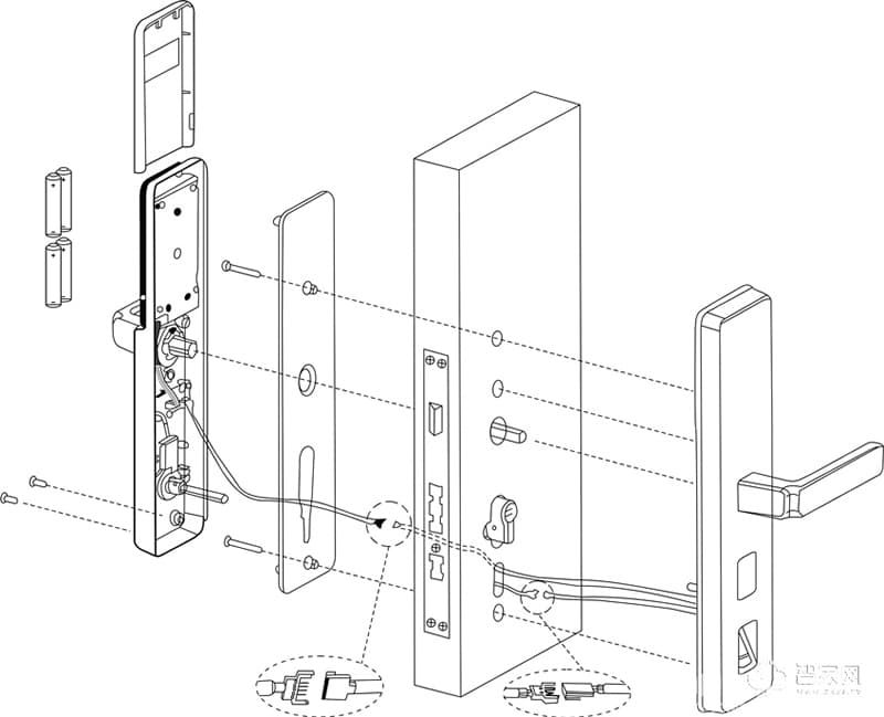 愛(ài)家維納斯門將軍智能聯(lián)動(dòng)鎖 滑蓋智能鎖