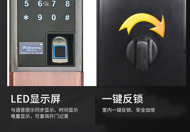 帥榮智能鎖 指紋鎖 不銹鋼指紋鎖 家用智能鎖 滑蓋智能鎖