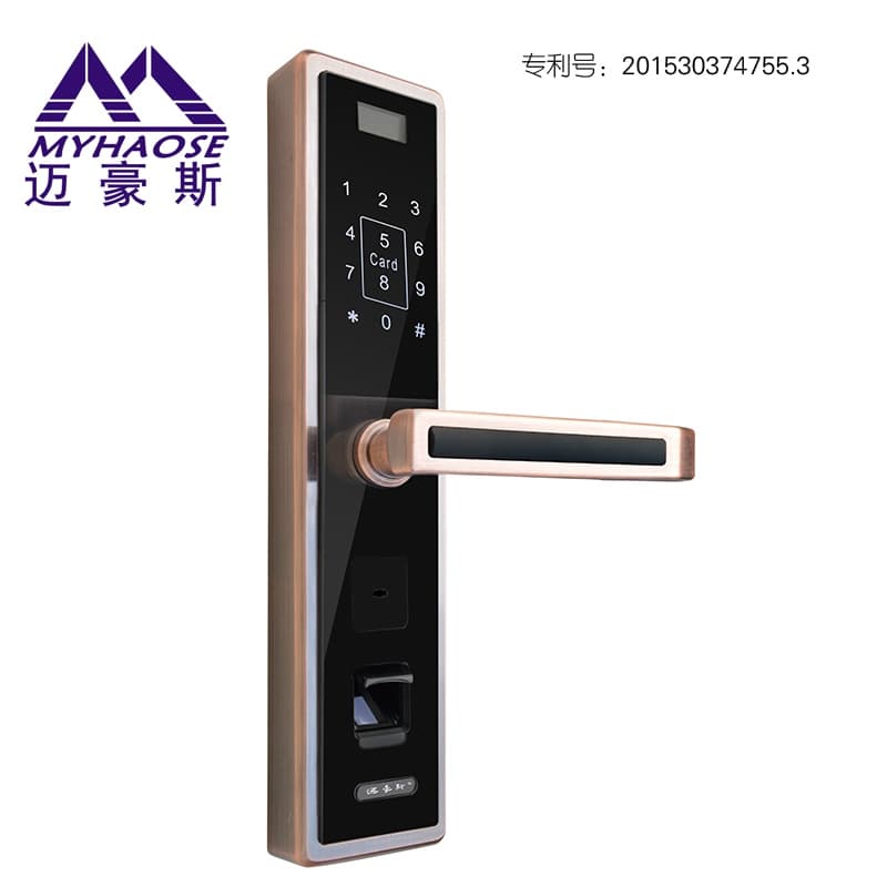 創恒安科智能鎖 多種開鎖模式智能門鎖 不銹鋼指紋鎖