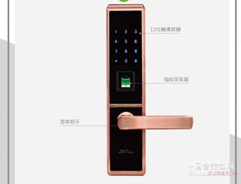 中控鋅合金智慧鎖TL100 家用電子防盜門密碼鎖