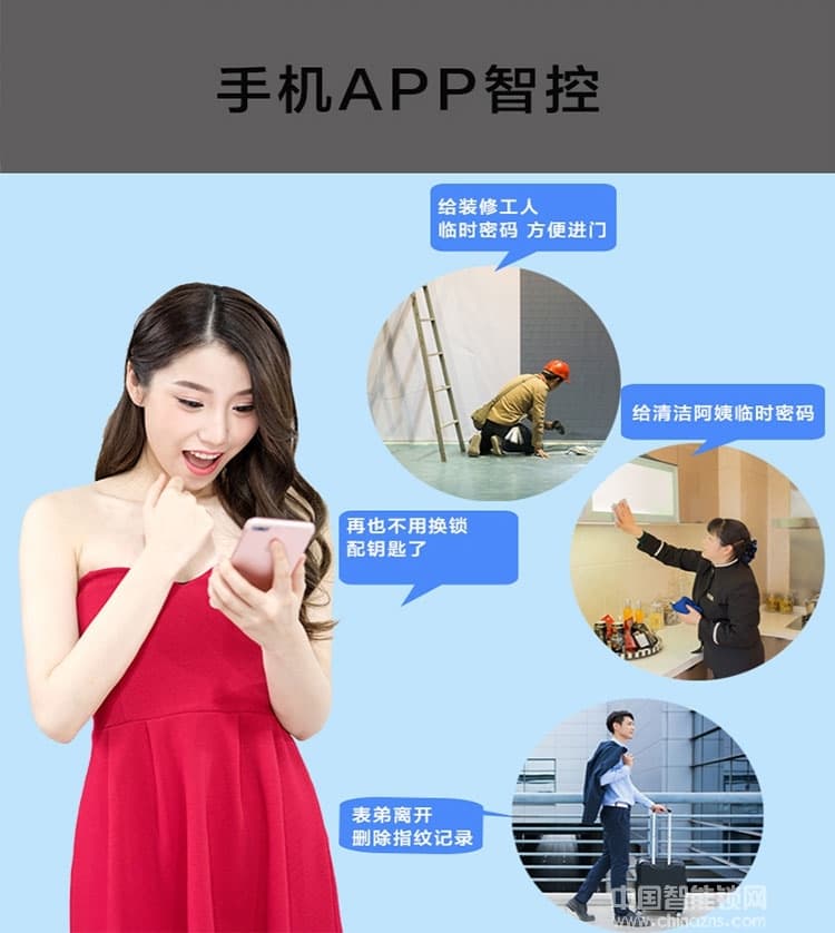 摩天仕智能鎖 萬能互換全自動智能鎖 手機APP指紋鎖