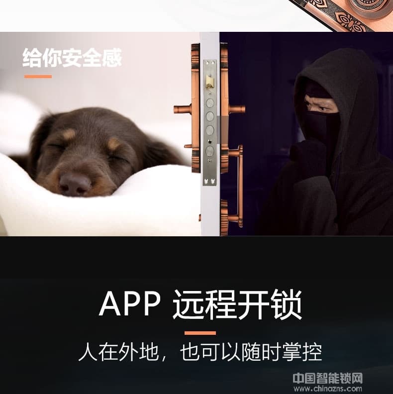 萬事威指紋鎖 歐式指紋鎖 豪華大拉手智能鎖