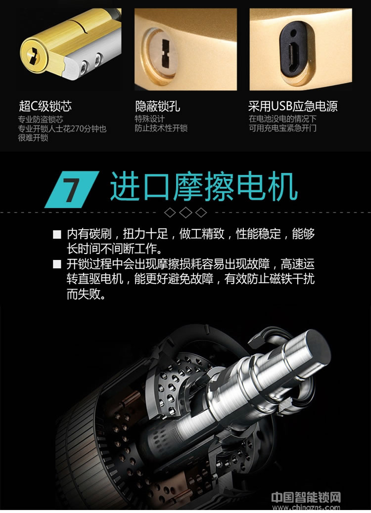 視佳家用防盜門鎖 磁卡感應密碼鎖