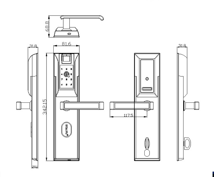 華品智能鎖 家用智能指紋鎖 APP智能門(mén)鎖
