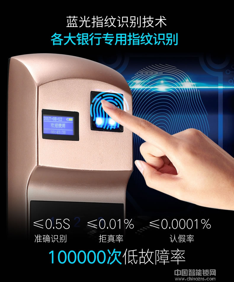 榮心智能鎖 防貓眼開啟指紋密碼鎖 全自動智能鎖