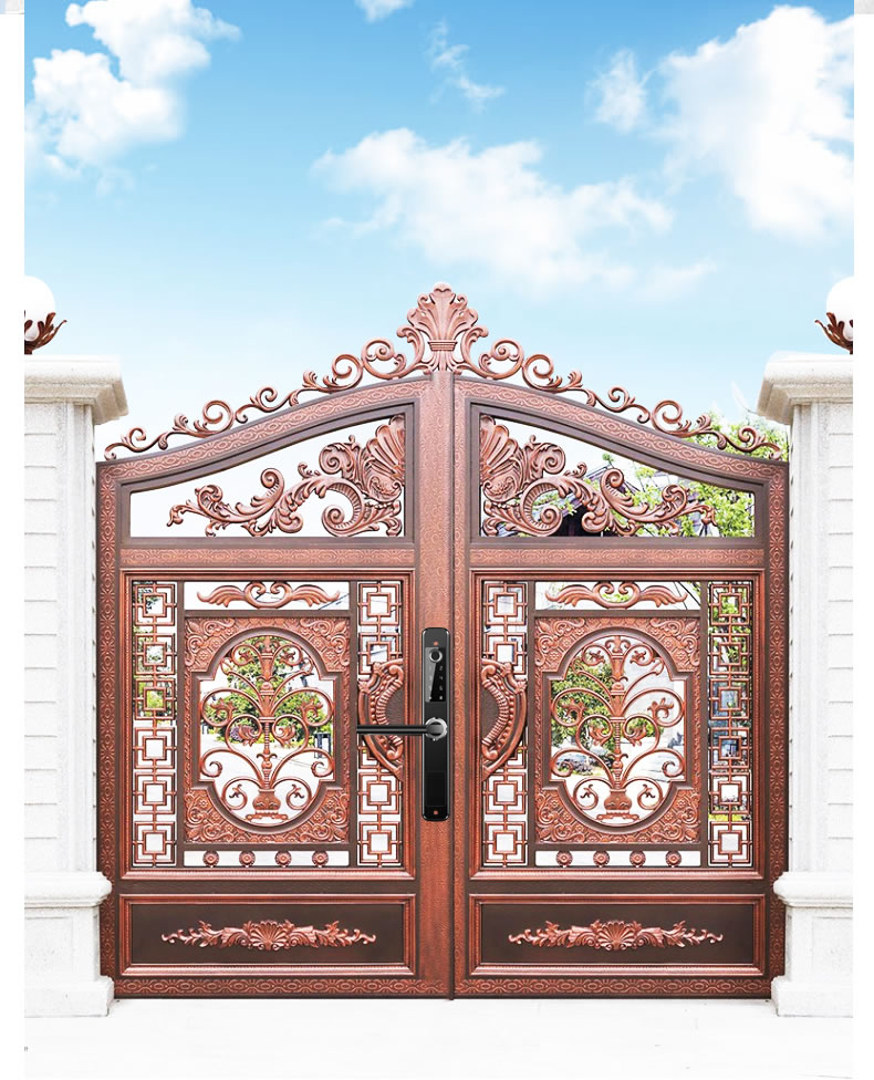 拉盯指紋鎖 家用滑蓋指紋鎖 APP智能門鎖