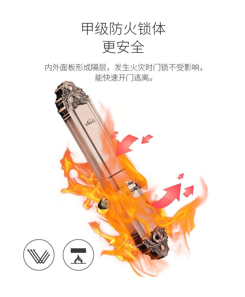 英碩指紋鎖 因特別墅指紋密碼鎖 滑蓋電子門鎖