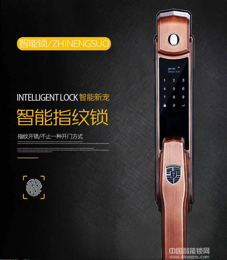 帥榮智能鎖 全自動(dòng)滑蓋指紋鎖 手機(jī)遠(yuǎn)程控制智能鎖