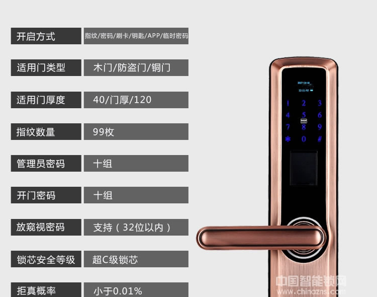 歐寶麗智能鎖 APP遠程操控智能鎖 室內感應電子鎖