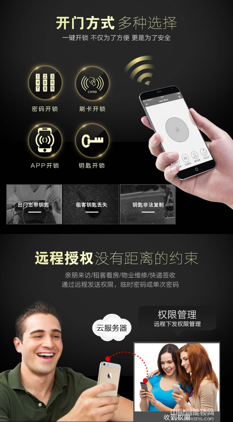 源天祥酒店鎖 手機遠程藍牙app開鎖 出租房短租公寓防盜門密碼鎖