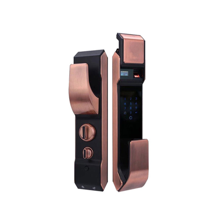 誠爾鑫智能鎖 推拉式滑蓋防盜門鎖 家用指紋密碼鎖