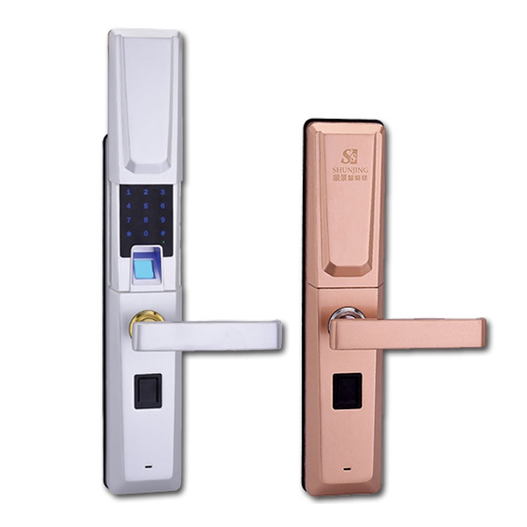 順景智能鎖家用滑蓋指紋電子鎖 公寓防盜門鎖