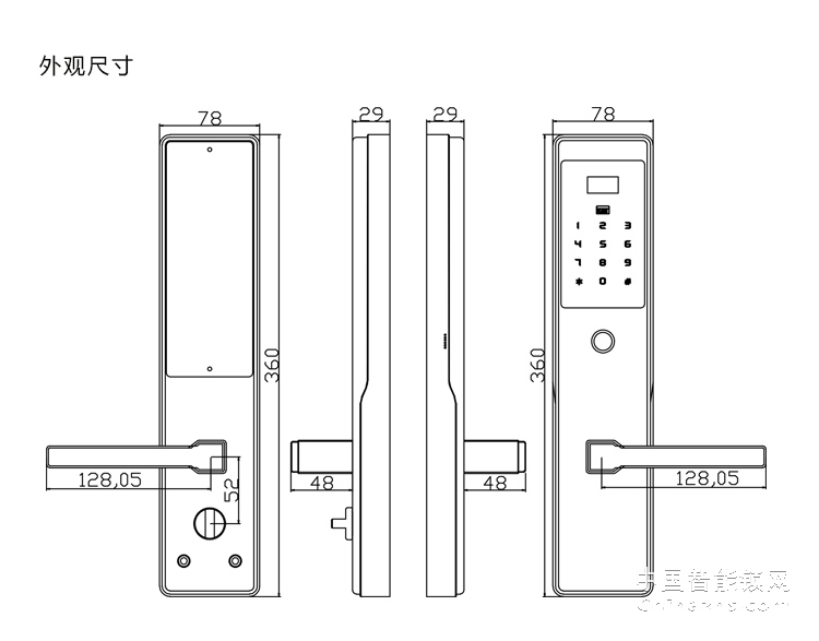 愛爾家指紋鎖Z8 感應觸屏/極速開鎖