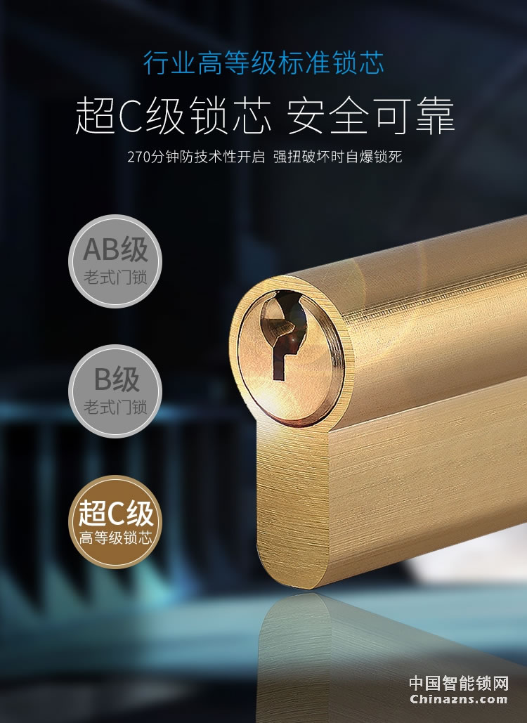 榮事達品冠智能鎖靈動系列 一鍵開啟 半導體指紋鎖