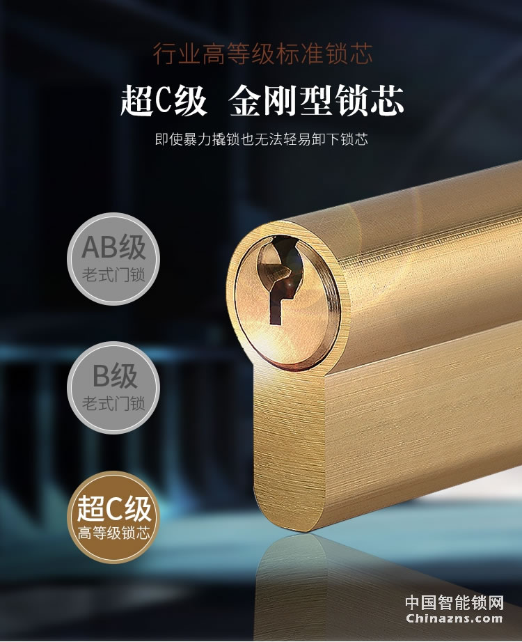 榮事達(dá)品冠歐式指紋鎖小智12 別墅自動(dòng)滑蓋門鎖