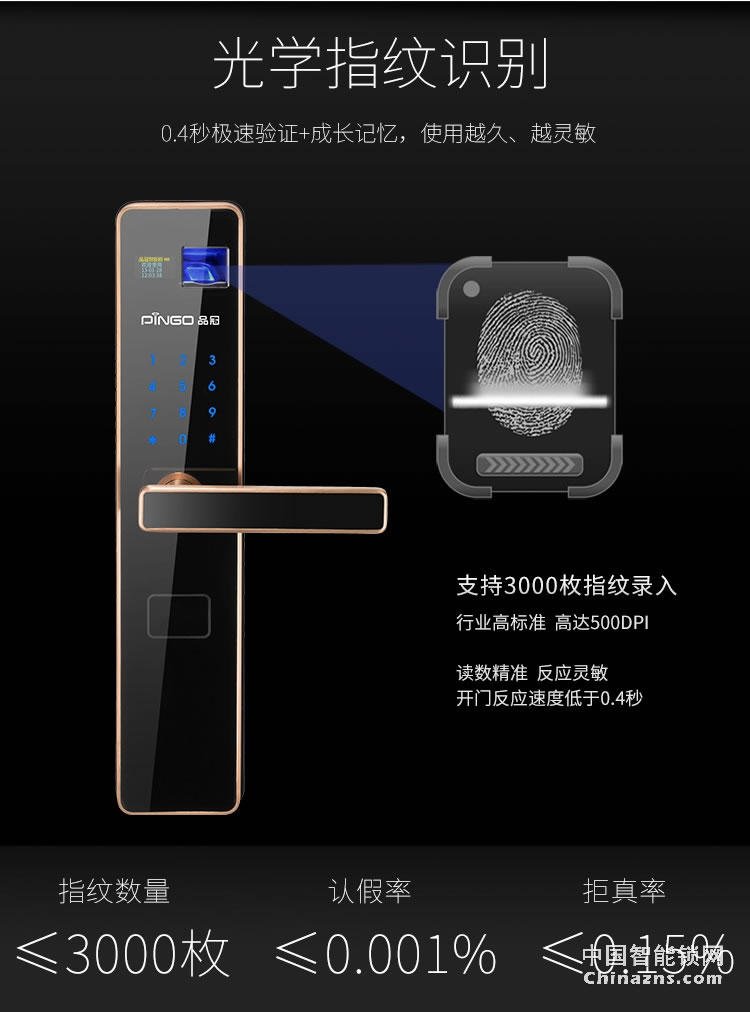 榮事達品冠智能鎖小智1 大門電子感應鎖