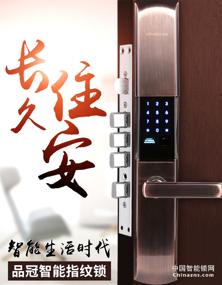 榮事達品冠智能鎖小智9 家用防盜門密碼鎖