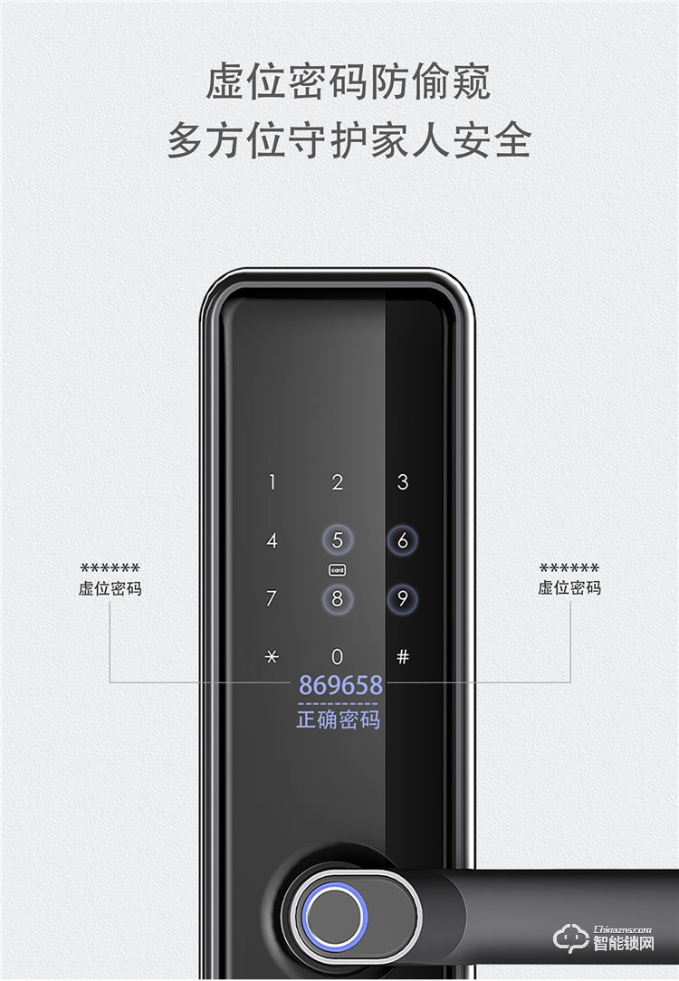 揚(yáng)子智能鎖 S6一握開家用防盜門鎖