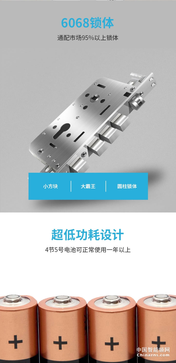 蘭和別墅鎖M16 智能感應鎖 刷卡密碼電子鎖