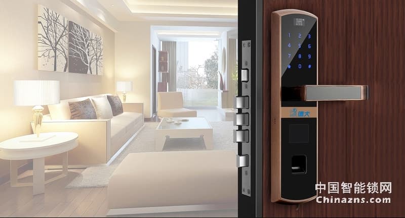 德犬智能鎖 L1直板指紋密碼鎖 防盜門木門密碼刷卡鎖